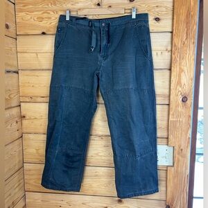 Prana Men's Large Grey Cargo Pants Nylon Work Fishing Hinting Camping Hiking